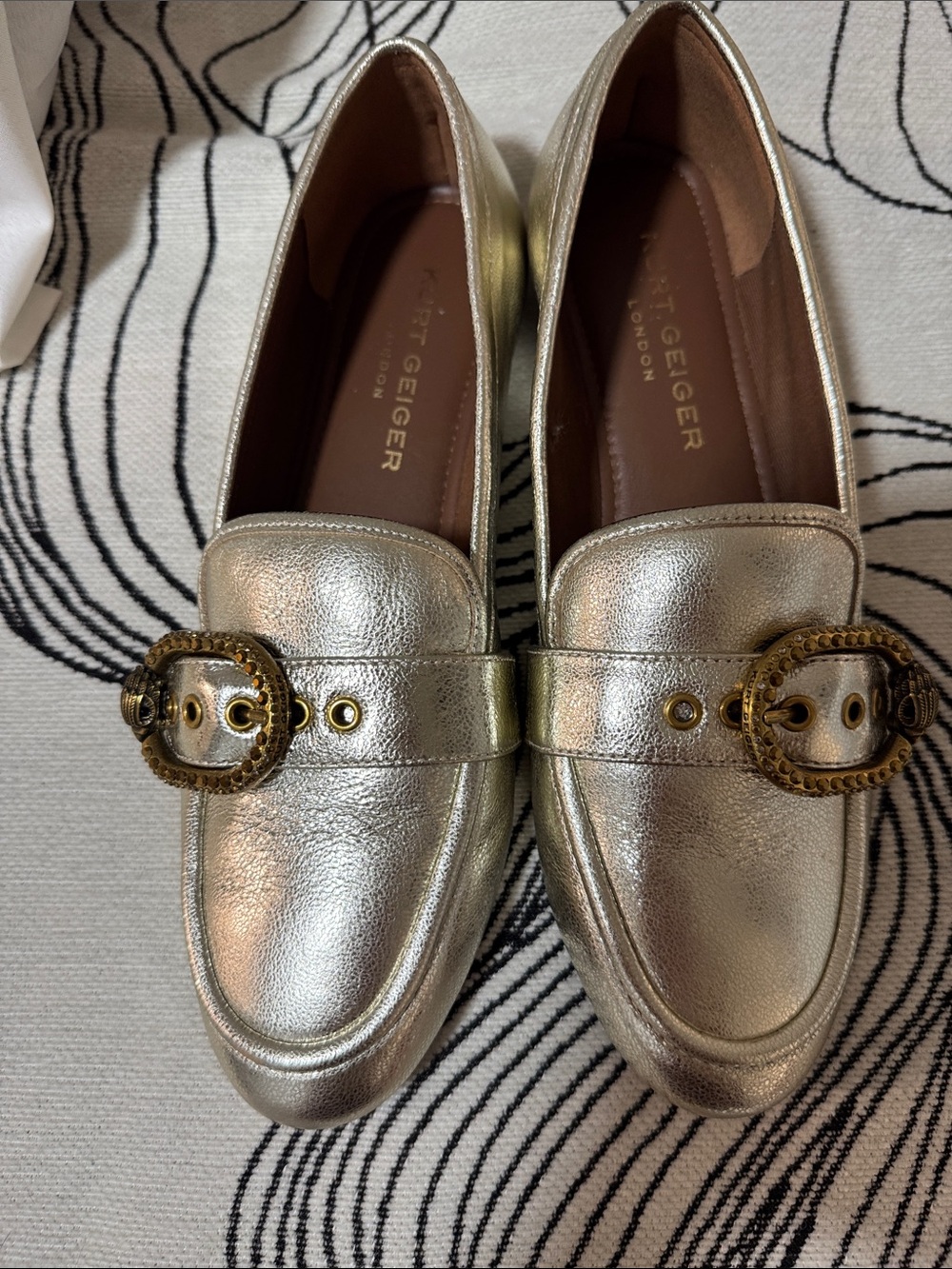 Kurt Geiger London Mayfair Loafer Metallic Gold
